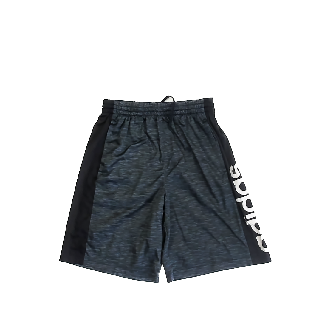 Adidas Boys Dark Grey Heathered Athletic Shorts Size: L (14-16) Dark Grey Heathered
