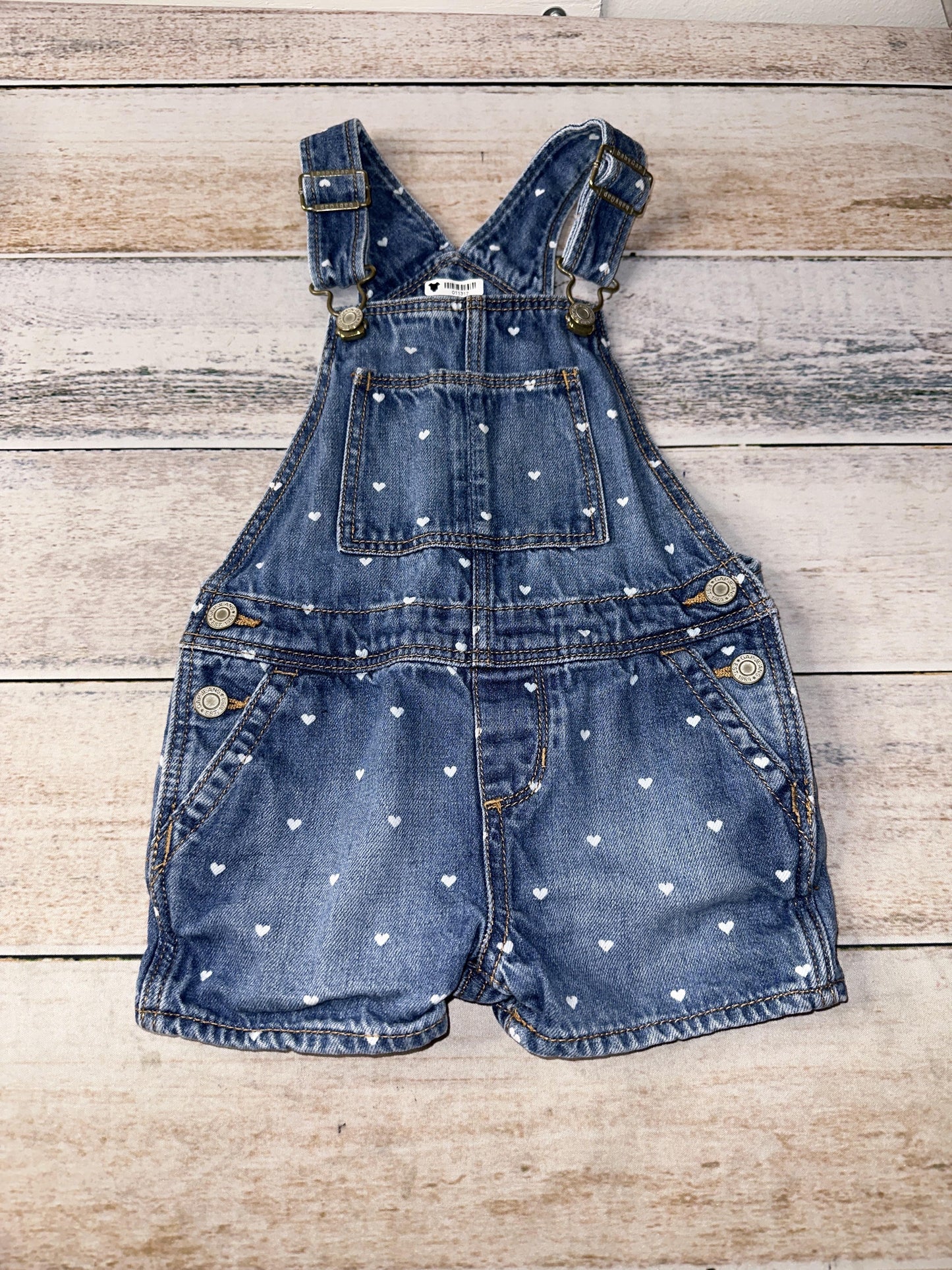 Gap Girls Denim | Hearts Overalls Size: 3T Denim | Hearts