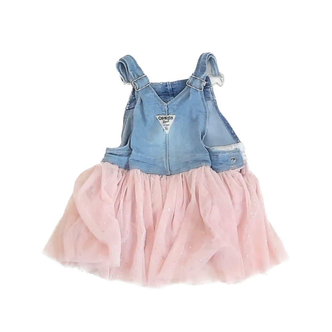 Osh Kosh Girls Denim | PInk | Unicorn Dress Size: 2T Denim | PInk | Unicorn