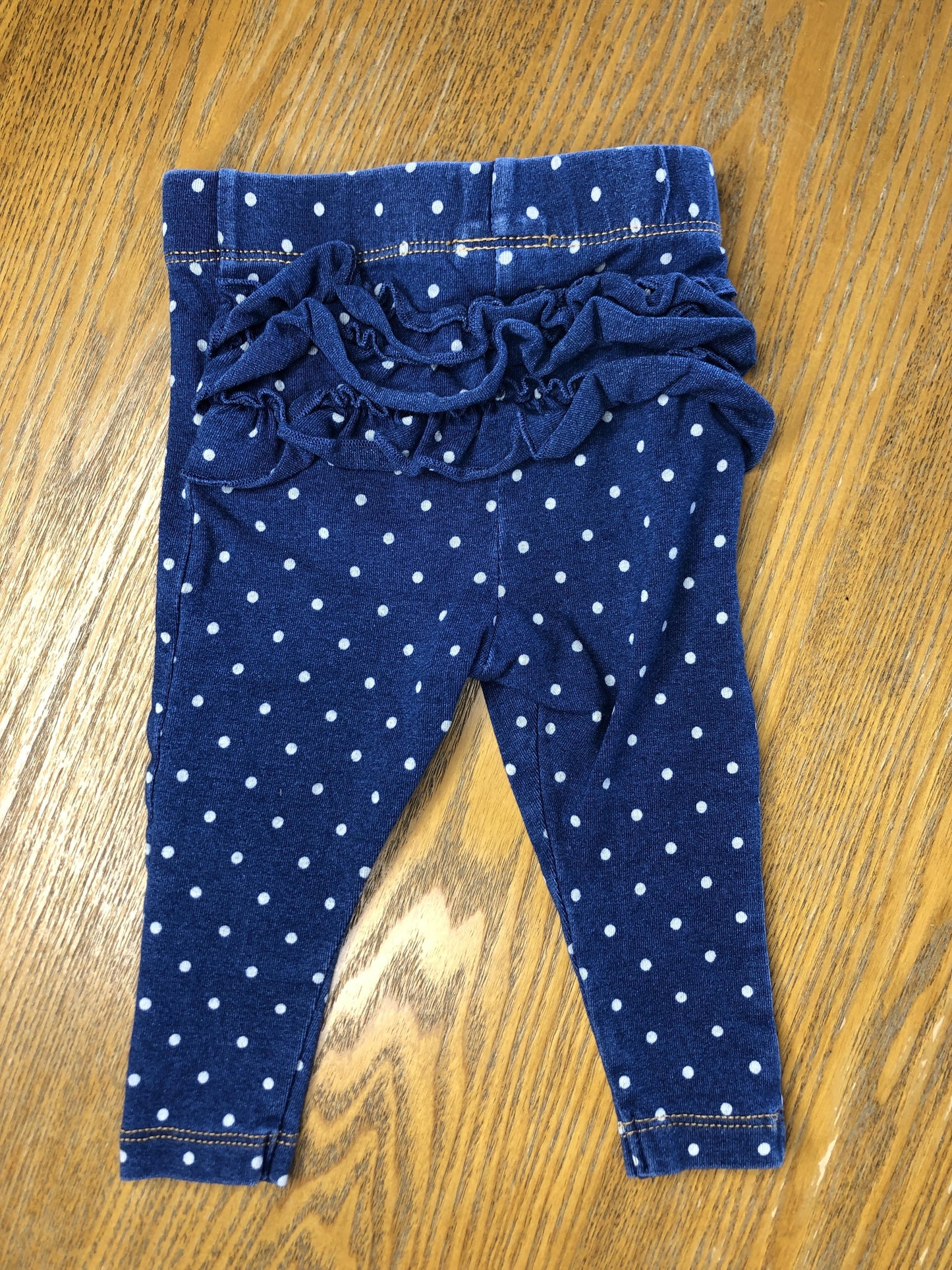 Cat & Jack Girls Denim | polka dot Pants Size: 3-6 months Denim | polka dot