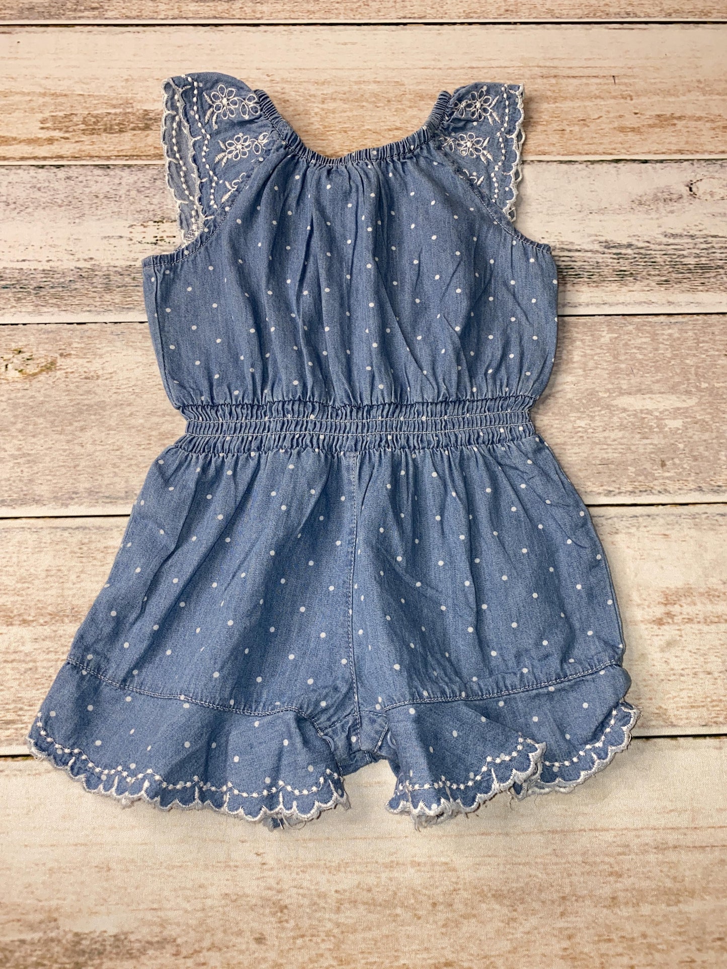 Little Me Girls Denim | White | Dots Jumper Size: 24 months Denim | White | Dots