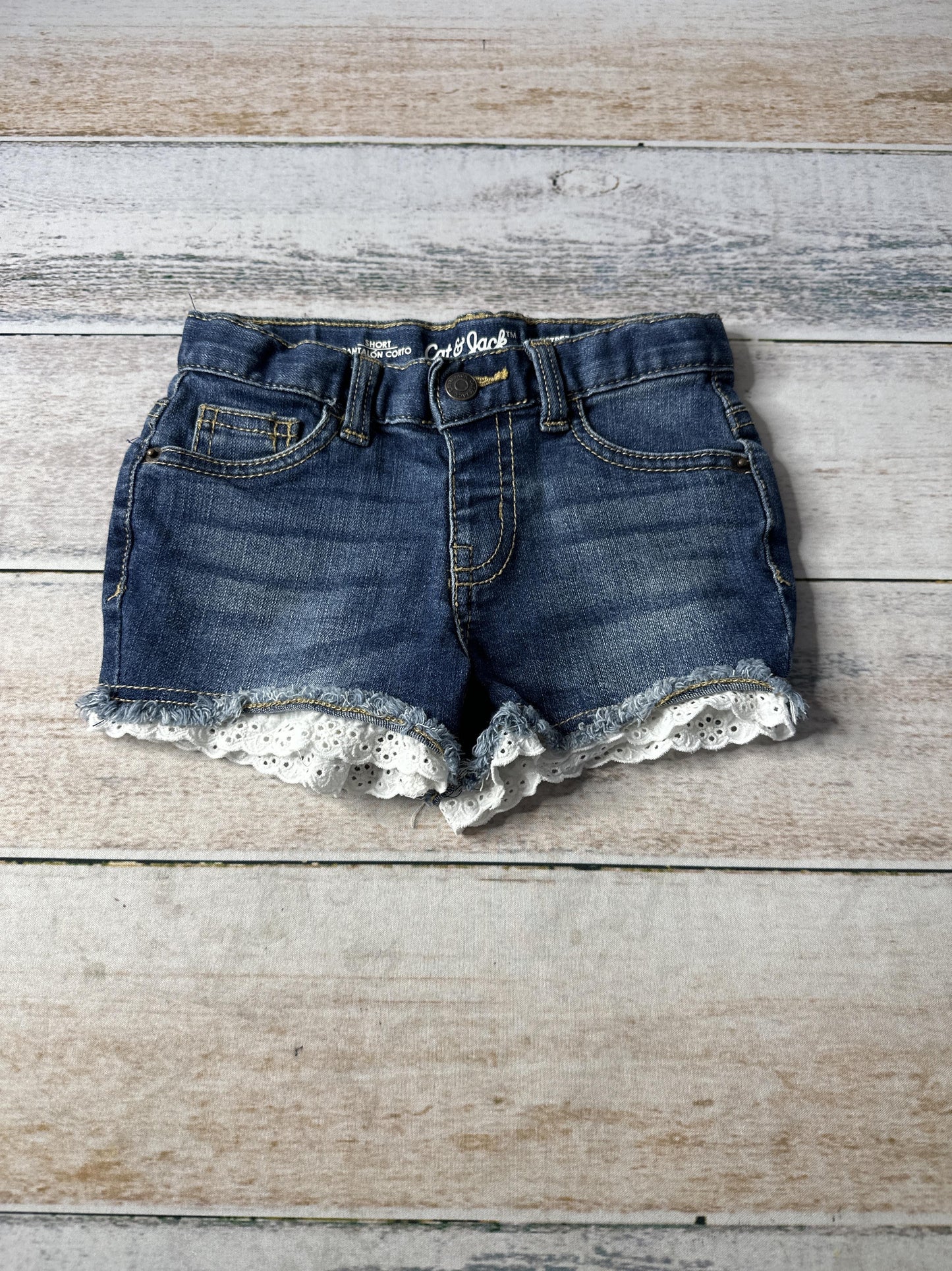 Cat & Jack Girls Denim Shorts Size: 4T Denim