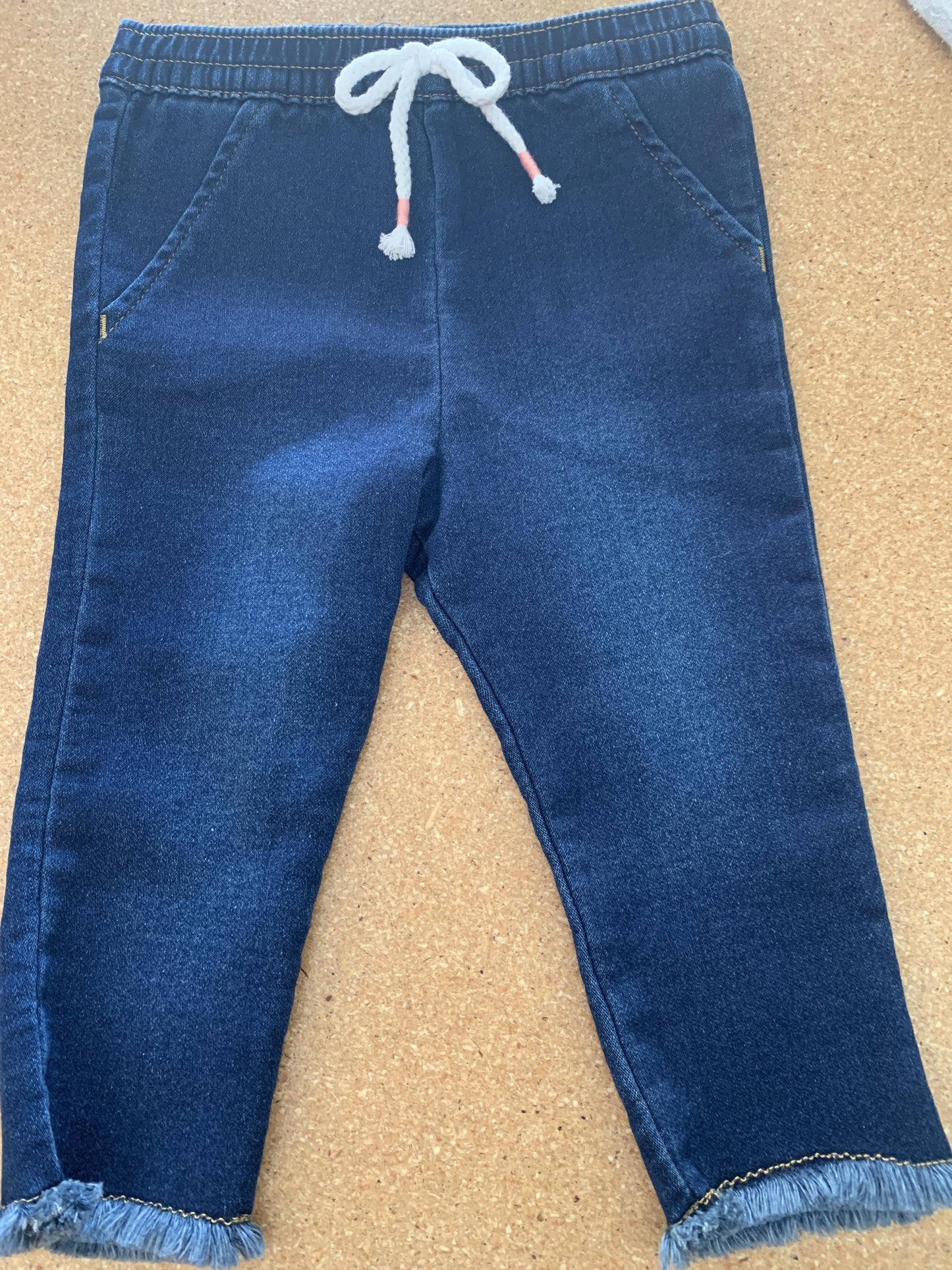 Cat & Jack Girls Denim Pants Size: 6-9 months Denim