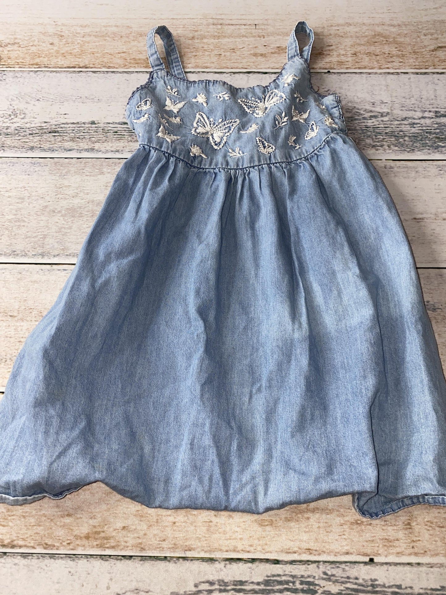 Girls Denim Dress Size: 4T Denim