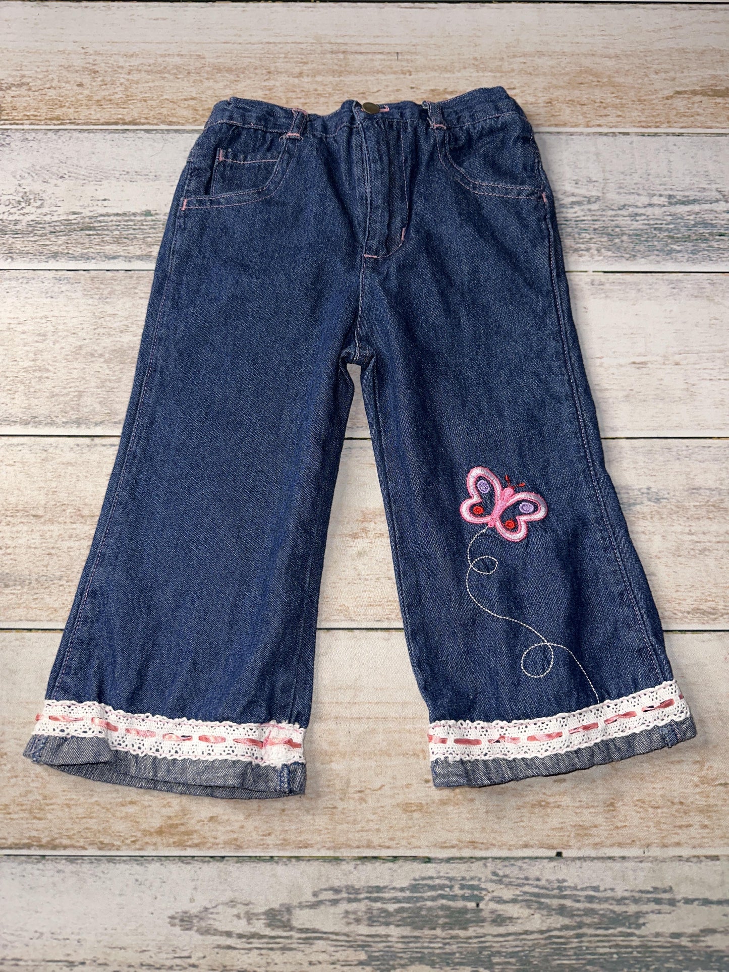 Girls Denim Jeans Size: 2T Denim