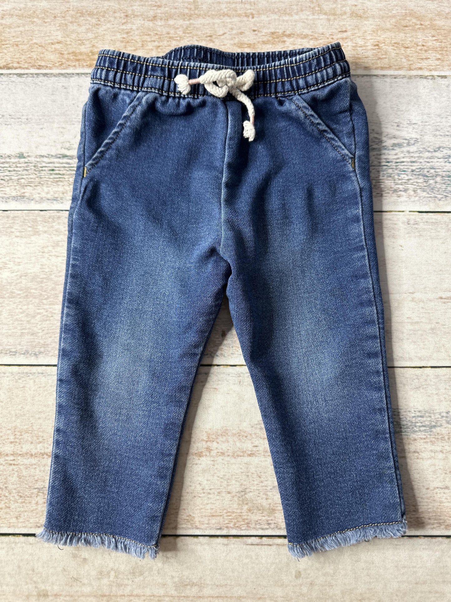 Cat & Jack Girls Denim Pants Size: 6-9 months Denim