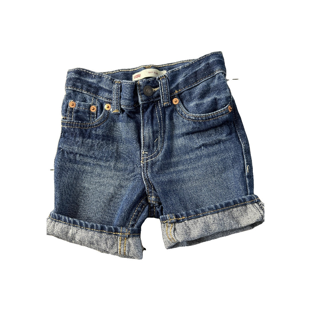 Levis Unisex Denim Shorts Size: 3T Denim