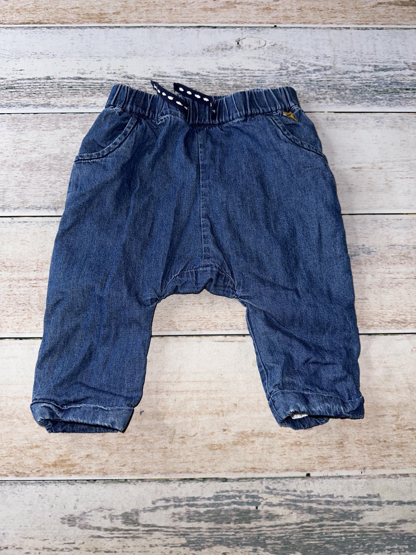 Boys Denim Pants Size: 3-6 months Denim