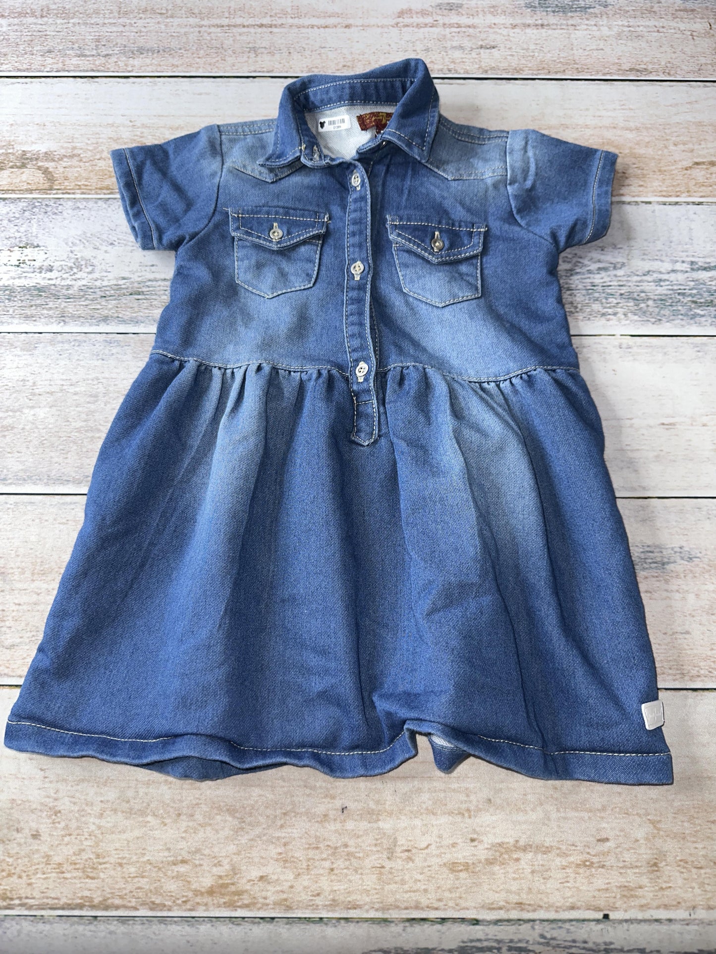 7 For All Mankind Girls Denim Dress Size: 3T Denim