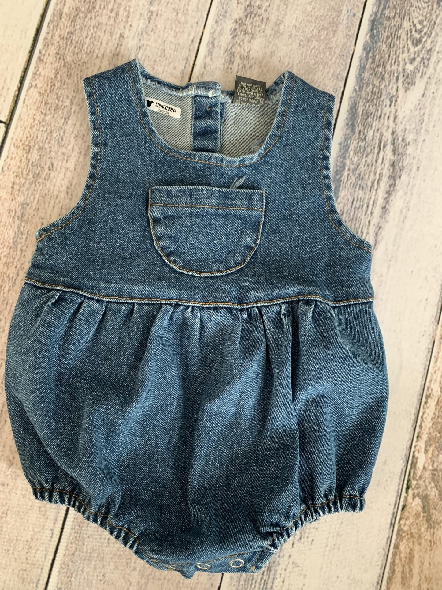 My Bebe Girls Denim Romper Size: 12-18 months Denim