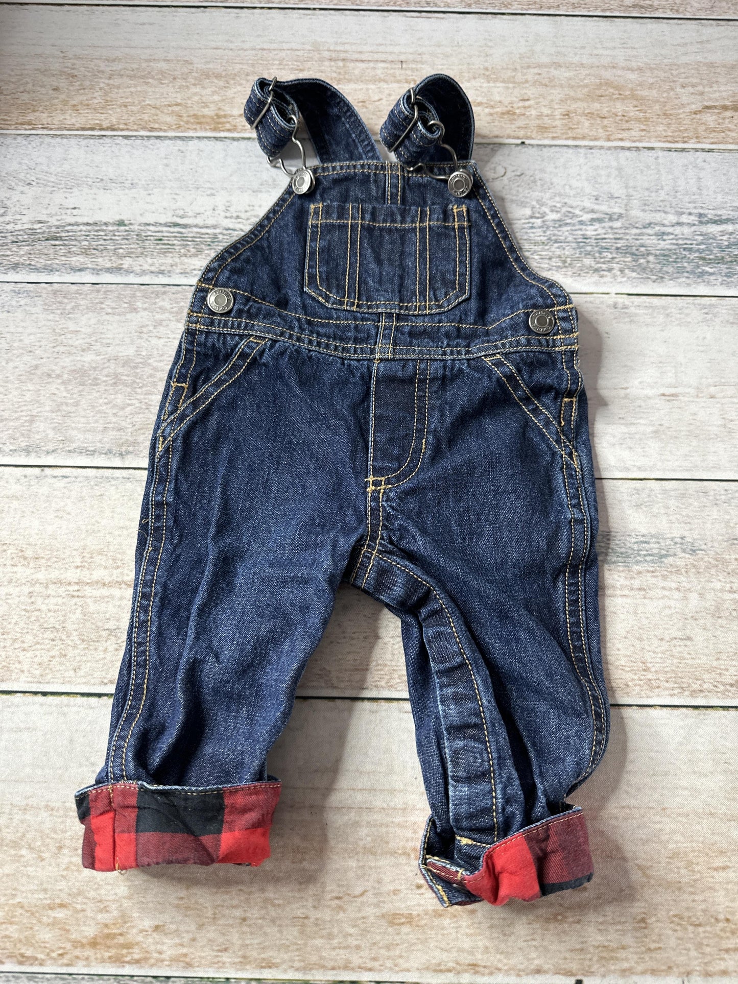Carters Unisex Denim Overalls Size: 3 months Denim