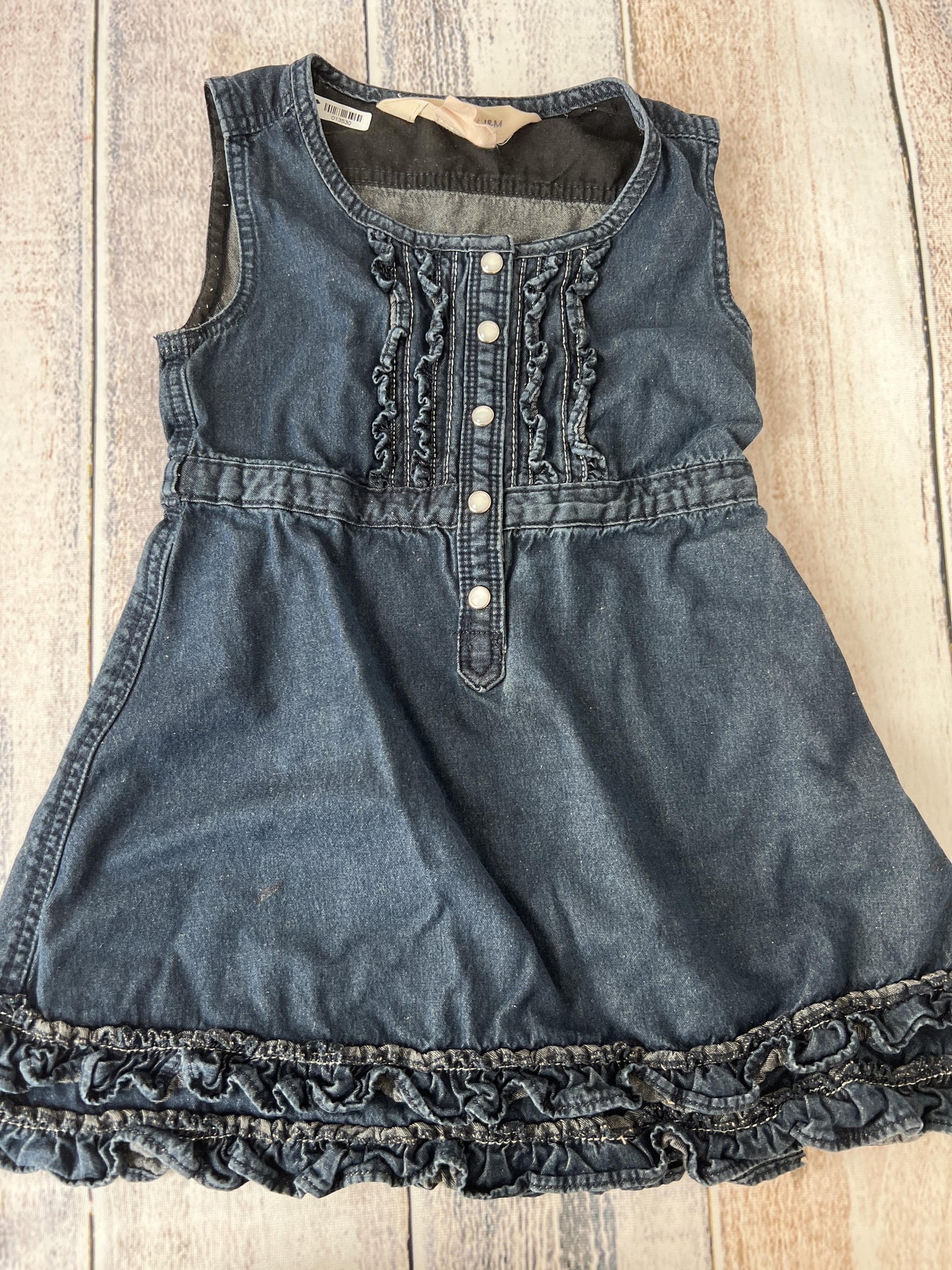 H&M Girls Denim Dress Size: 3T Denim