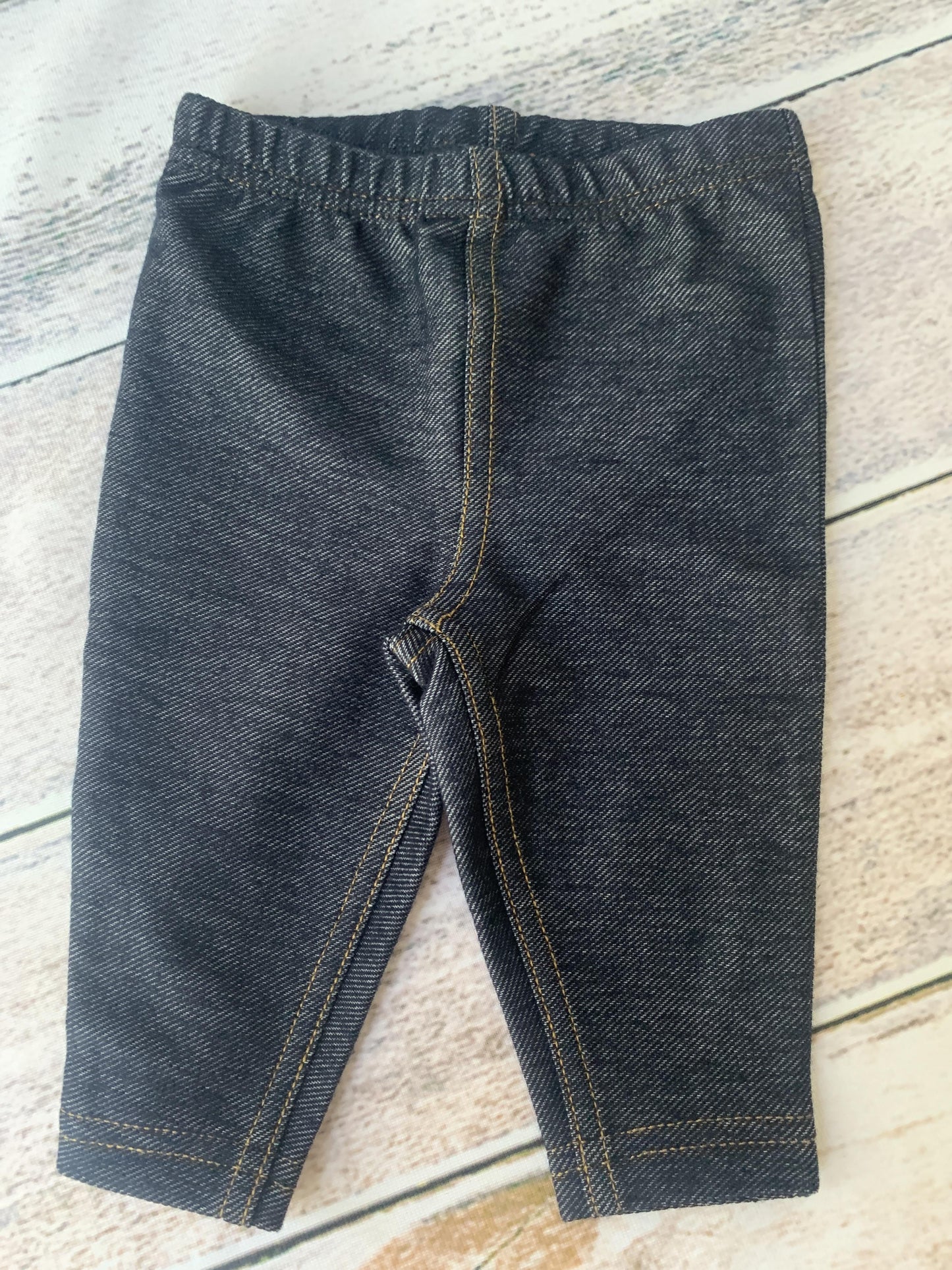 Just Born Girls Denim Pants Size: 3 months Denim
