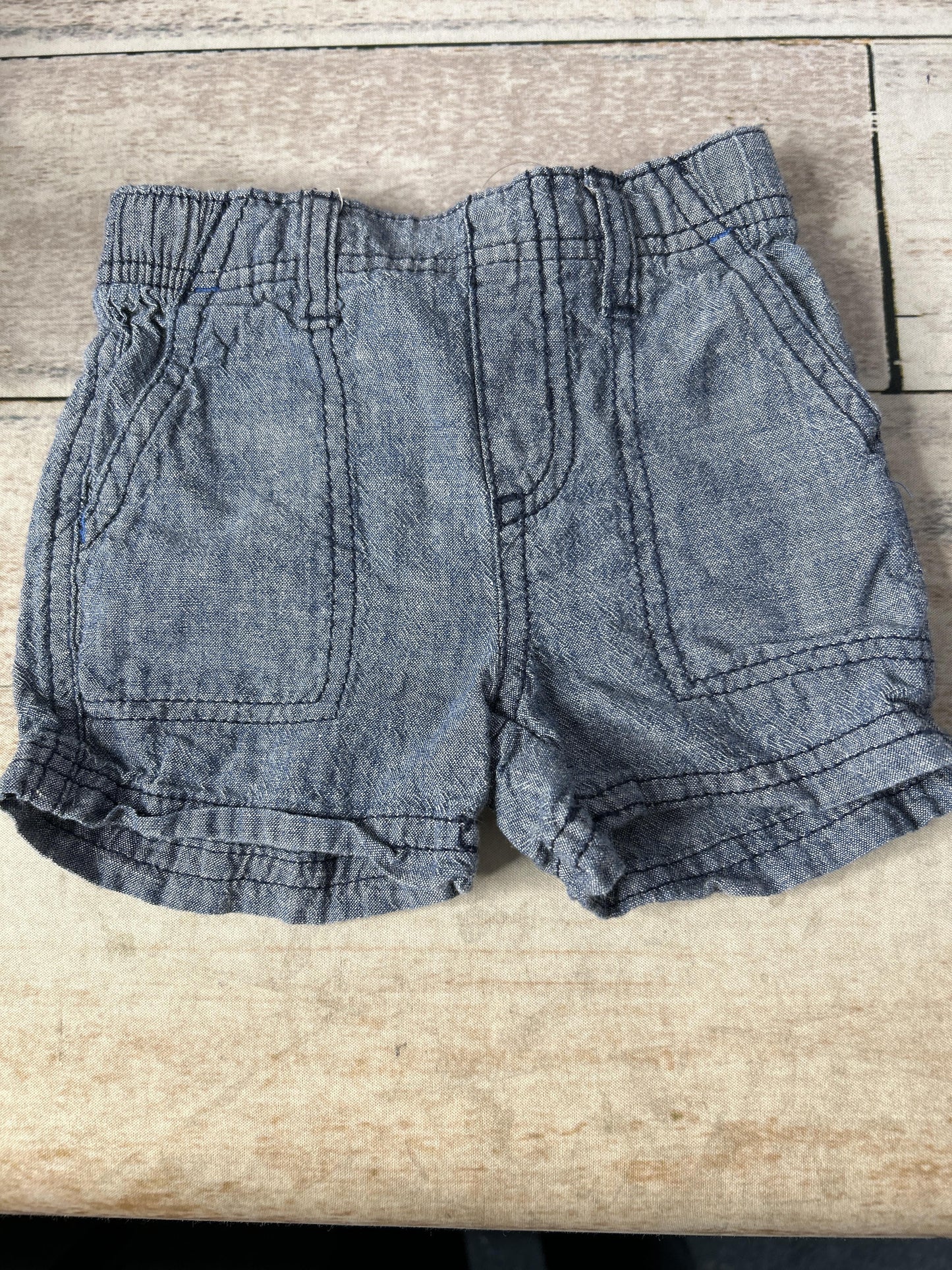 Unisex Denim Shorts Size: 9-12 Months Denim