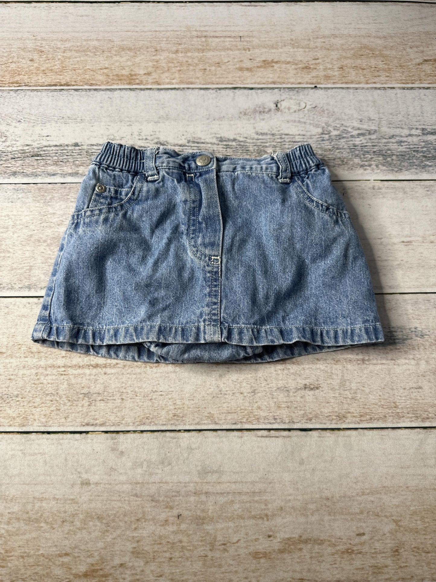 Girls Denim Skirt Size: 6-12 months Denim