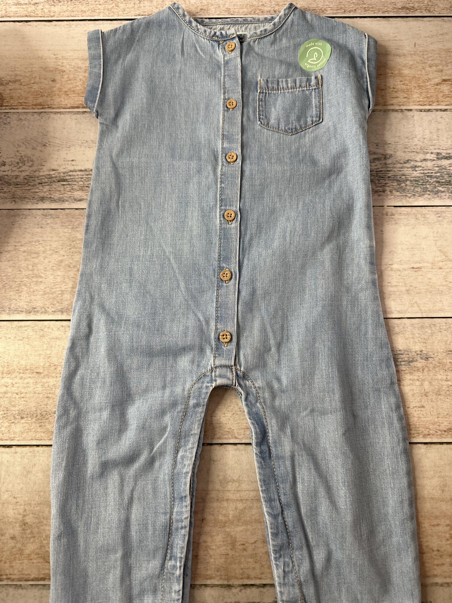 Carters Girls Denim Romper Size: 12-18 months Denim