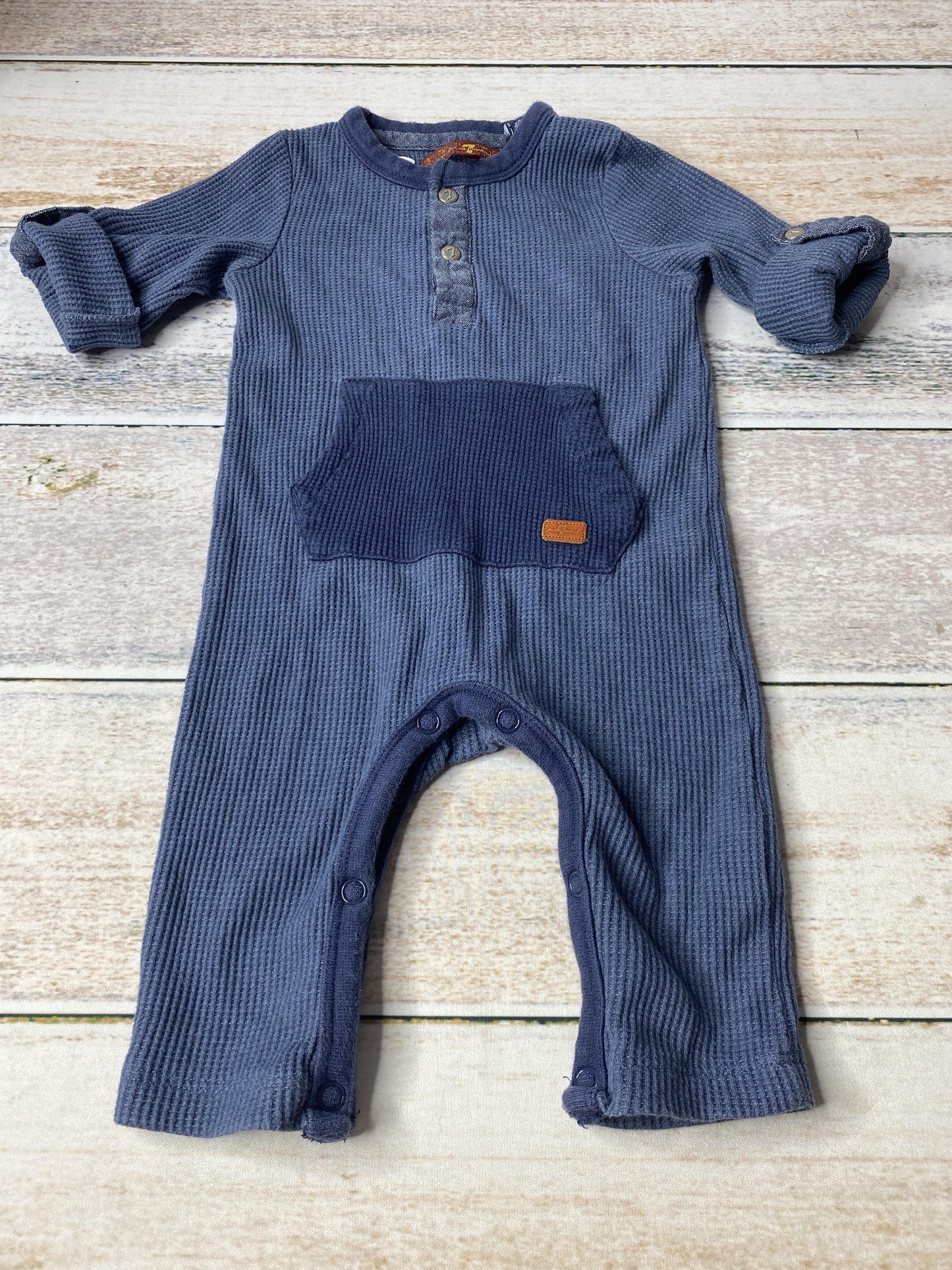 7 For All Mankind Boys Denim Long Sleeve Outfit Size: 3-6 months Denim