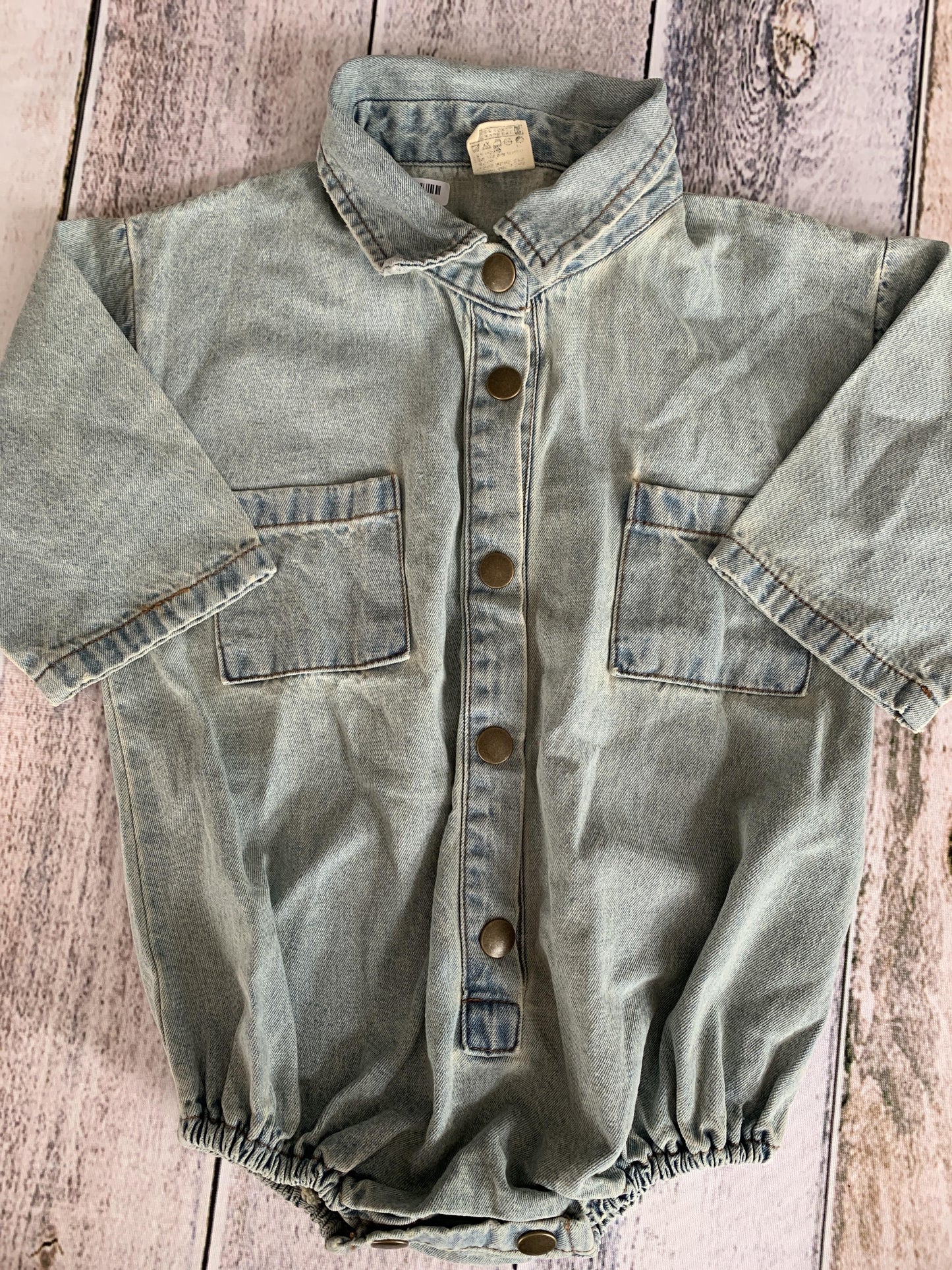 Blackbean Boys Denim Long Sleeve Outfit Size: 12-18 months Denim