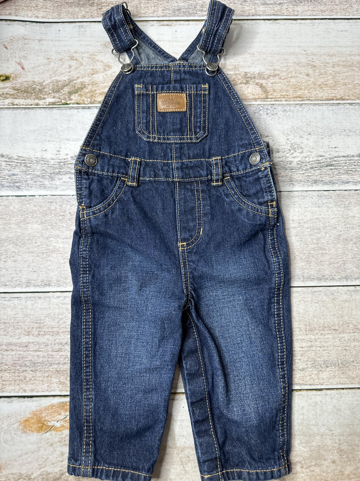 Carters Unisex Denim Overalls Size: 6-9 months Denim