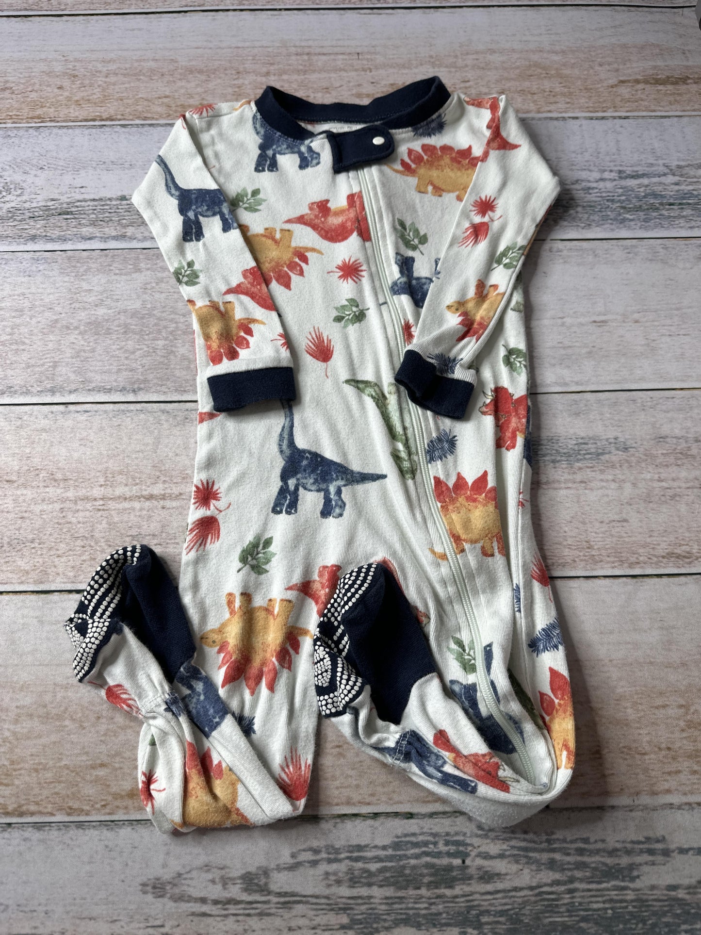 Burt's Bees Boys Dinosaur Pajamas Size: 12 months Dinosaur