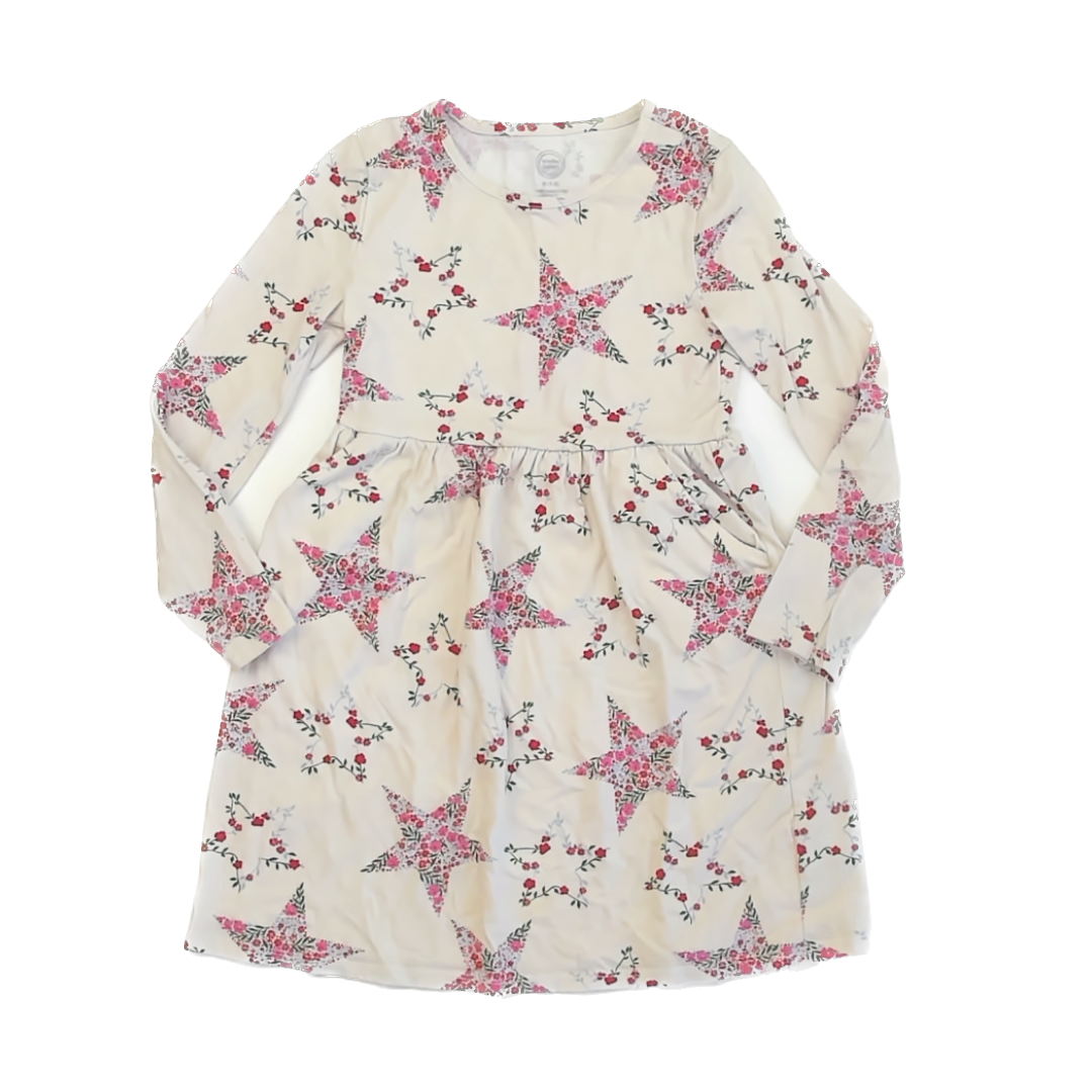 Wonder Nation Girls Floral Stars Dress Size: 7-8 Years Floral Stars
