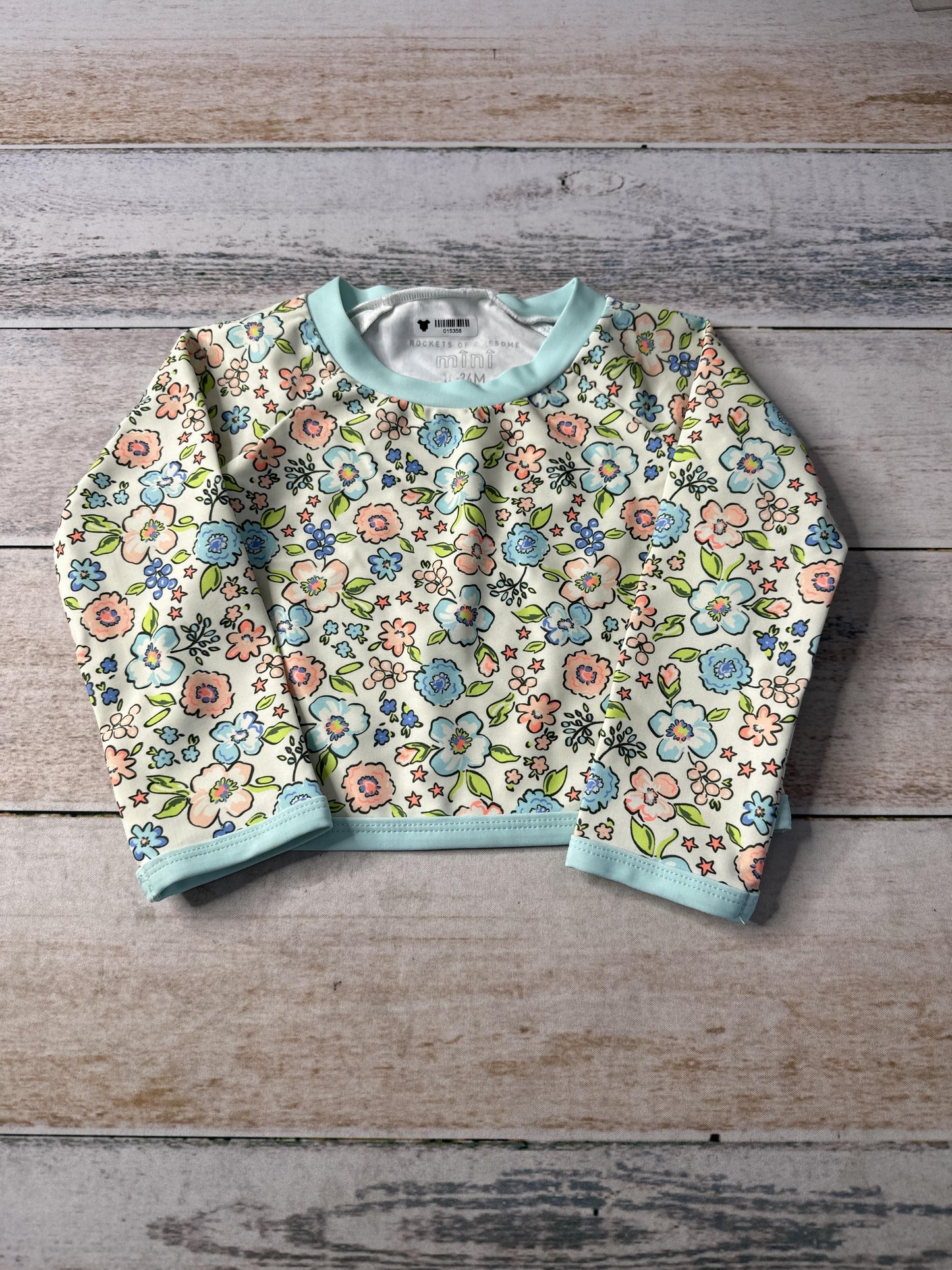 Rockets of Awesome Girls Floral Swimwear Size: 18-24 months Floral