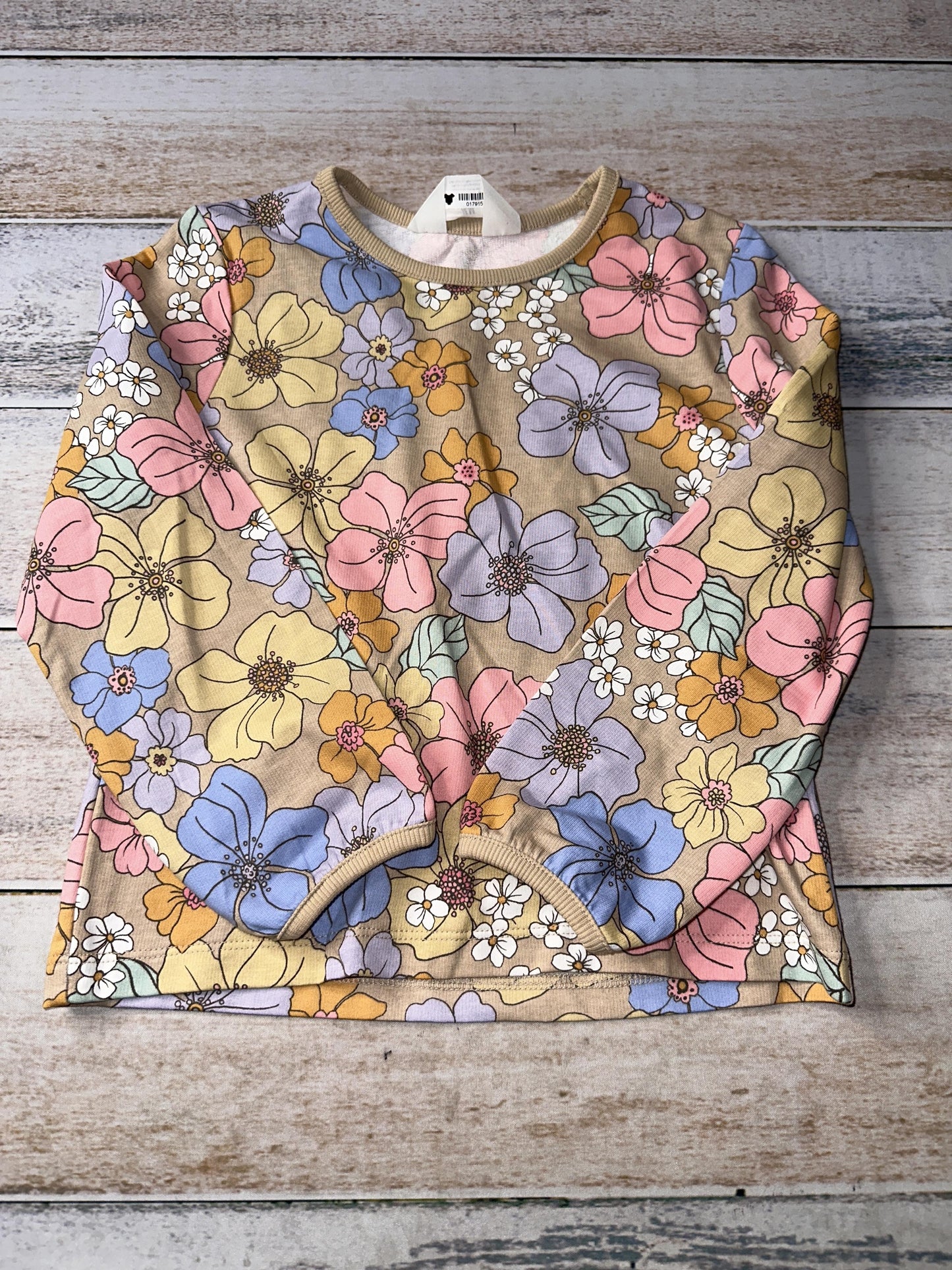 H&M Girls Floral Long Sleeve Shirt Size: 5T Floral