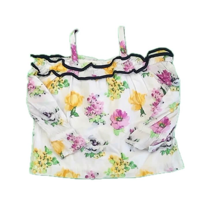 Janie and Jack Girls Floral Blouse Size: 3T Floral