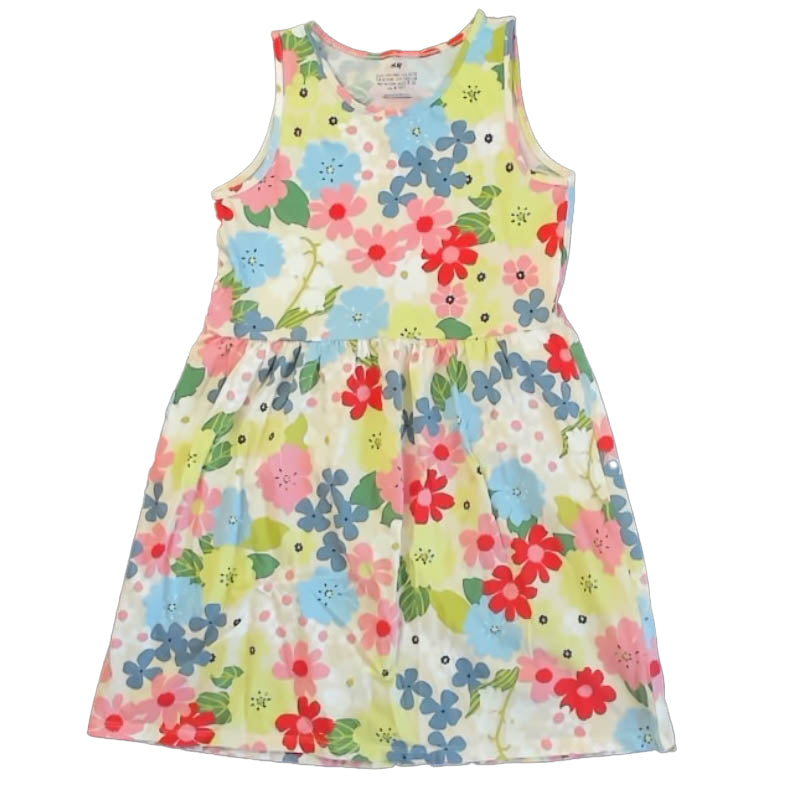 H&M Girls Floral Dress Size: 8-10 Years Floral