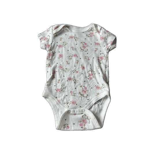 Little Me Girls Floral Onesie Size: 3 months Floral