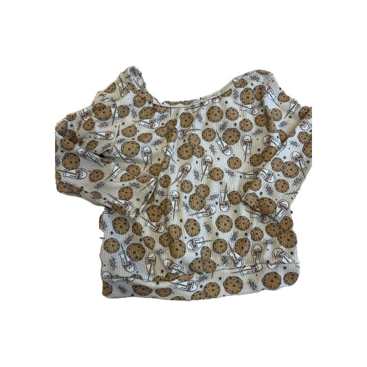 Little Lucca Love Girls Food Long Sleeve Shirt Size: 3T Food