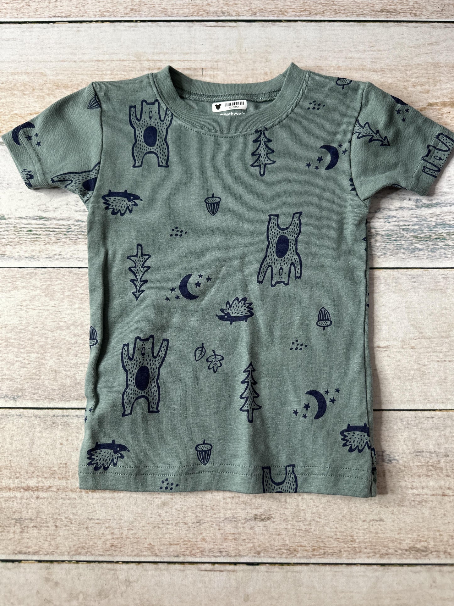 Carters Unisex Forest Green | bears Pajamas Size: 2T Forest Green | bears