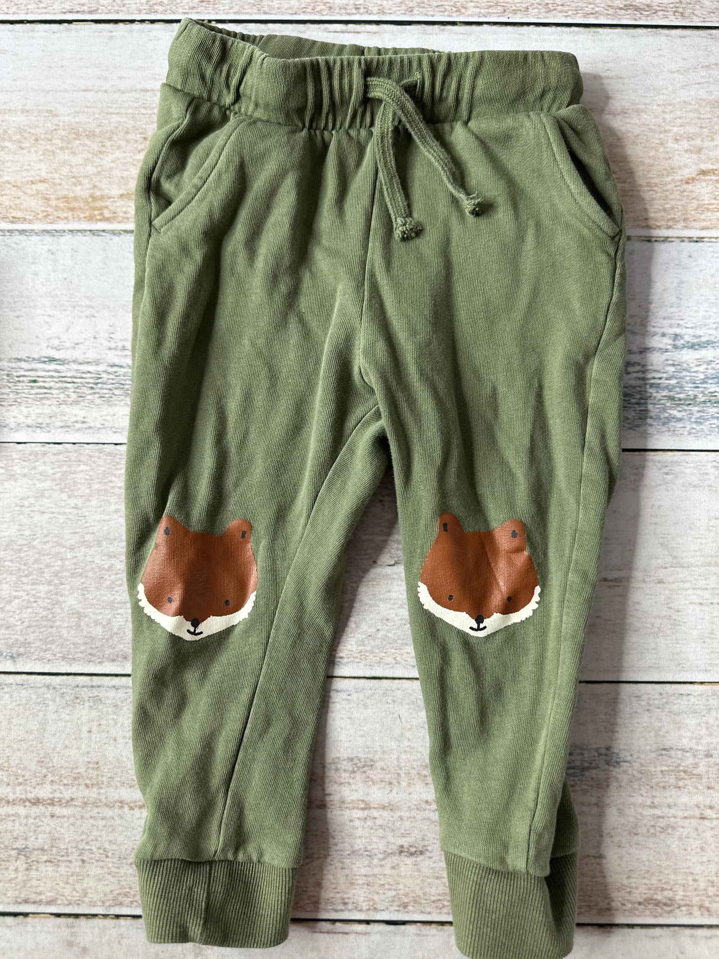 H&M Boys Forest Green Pants Size: 2T Forest Green