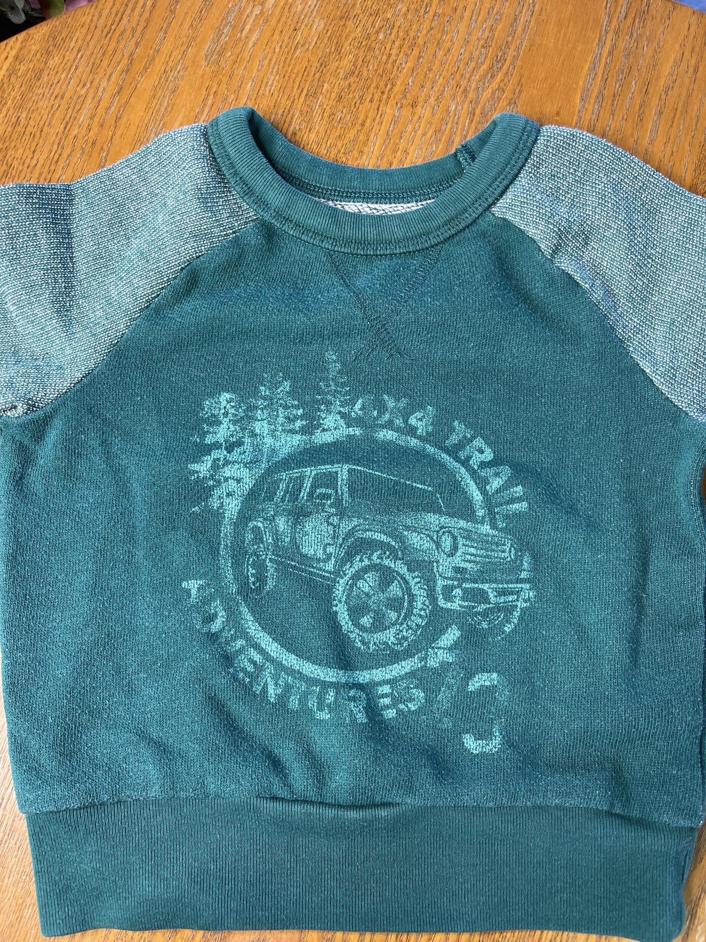 cherokee Boys Forest Green Sweater Size: 2T Forest Green
