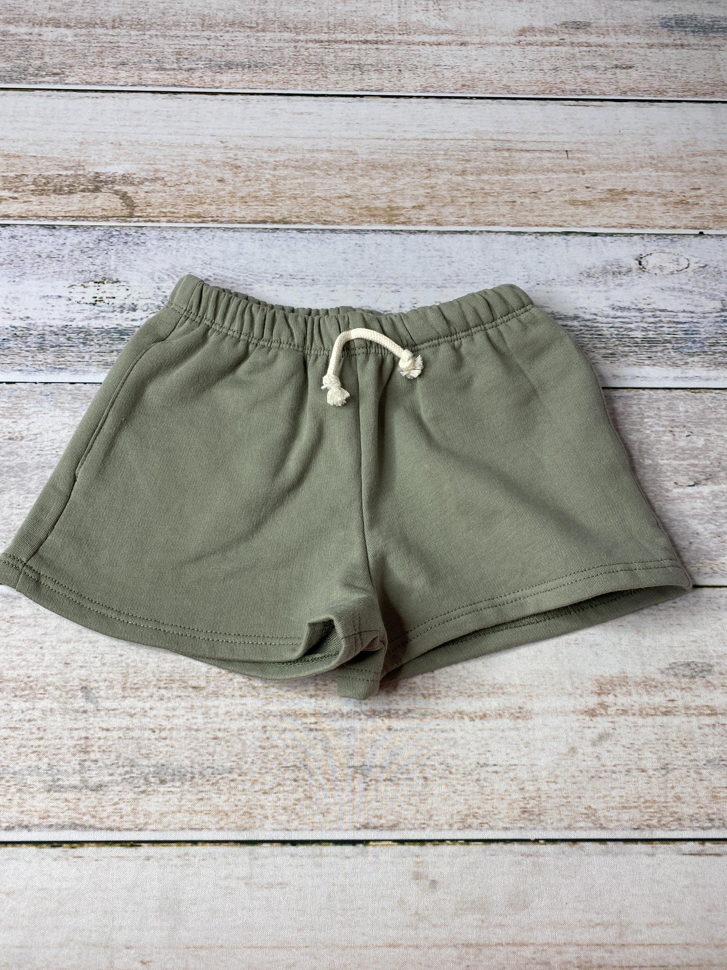 Go Gently Unisex Forest Green Shorts Size: 12-18 months Forest Green