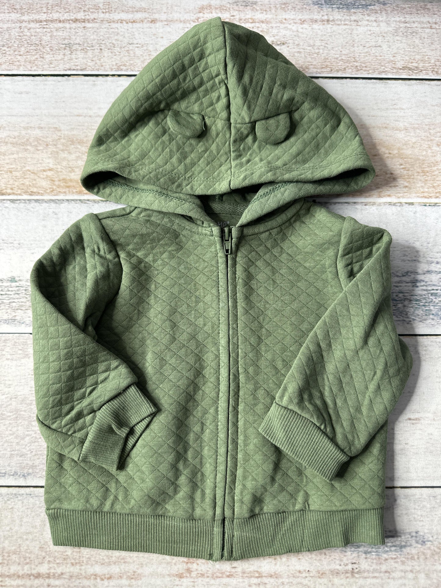 Little Me Unisex Forest Green Hoodie Size: 6-9 months Forest Green