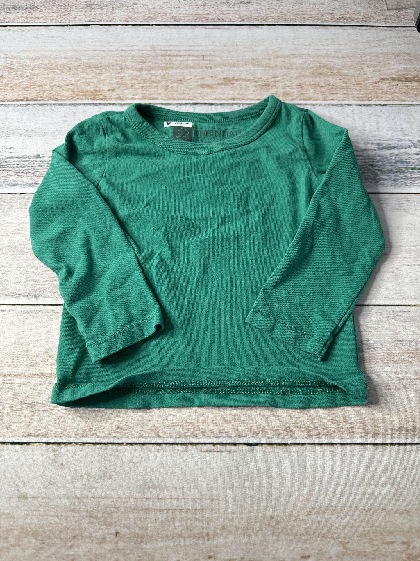 Kidential Unisex Forest Green Long Sleeve T-Shirt Size: 2 years Forest Green
