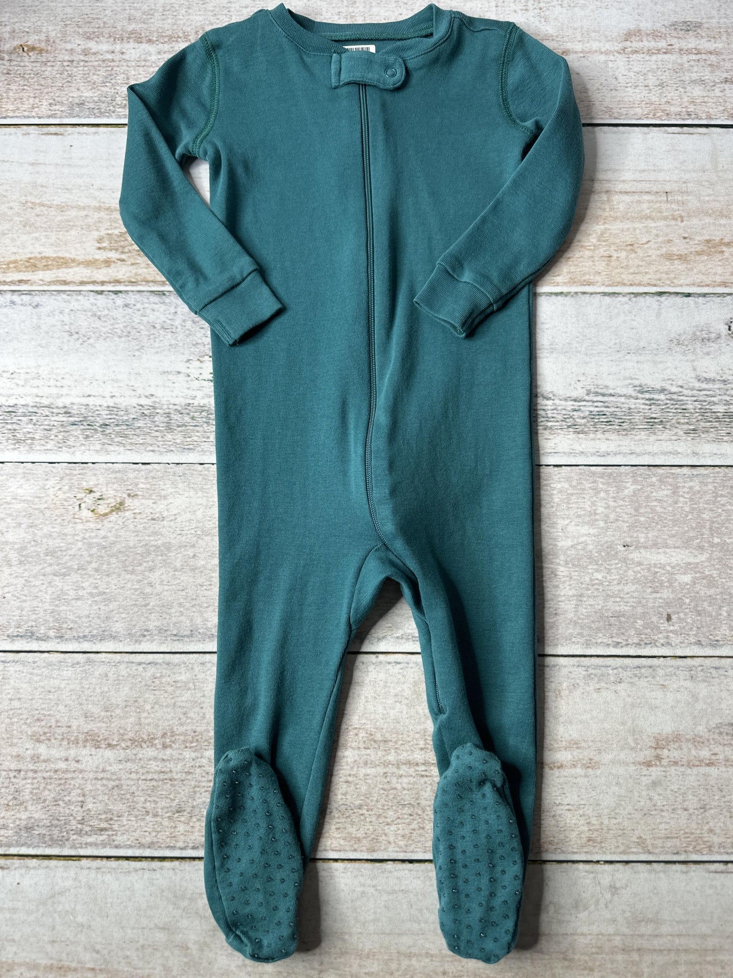 Primary Unisex Forest Green Pajamas Size: 9-12 Months Forest Green