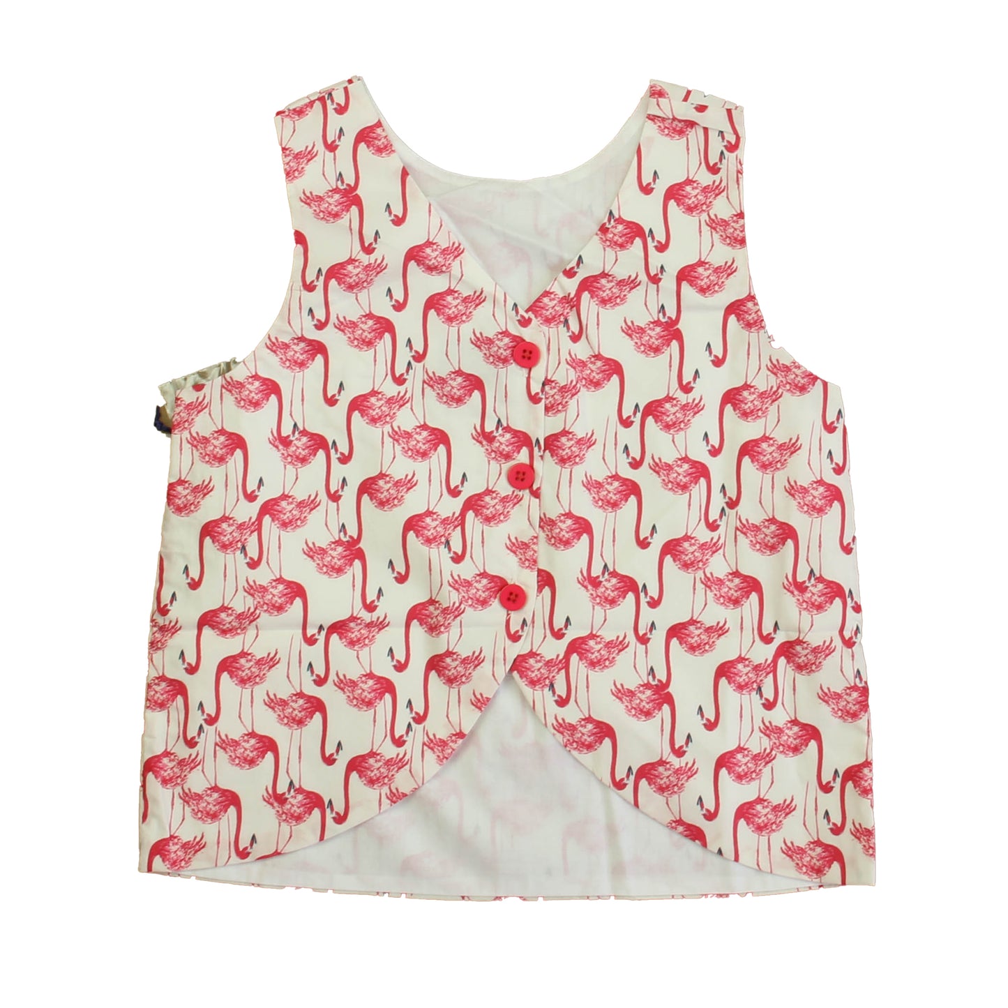 Classic Prep Girls Frolic Flamingos Blouse Size: 6-14 Years Frolic Flamingos