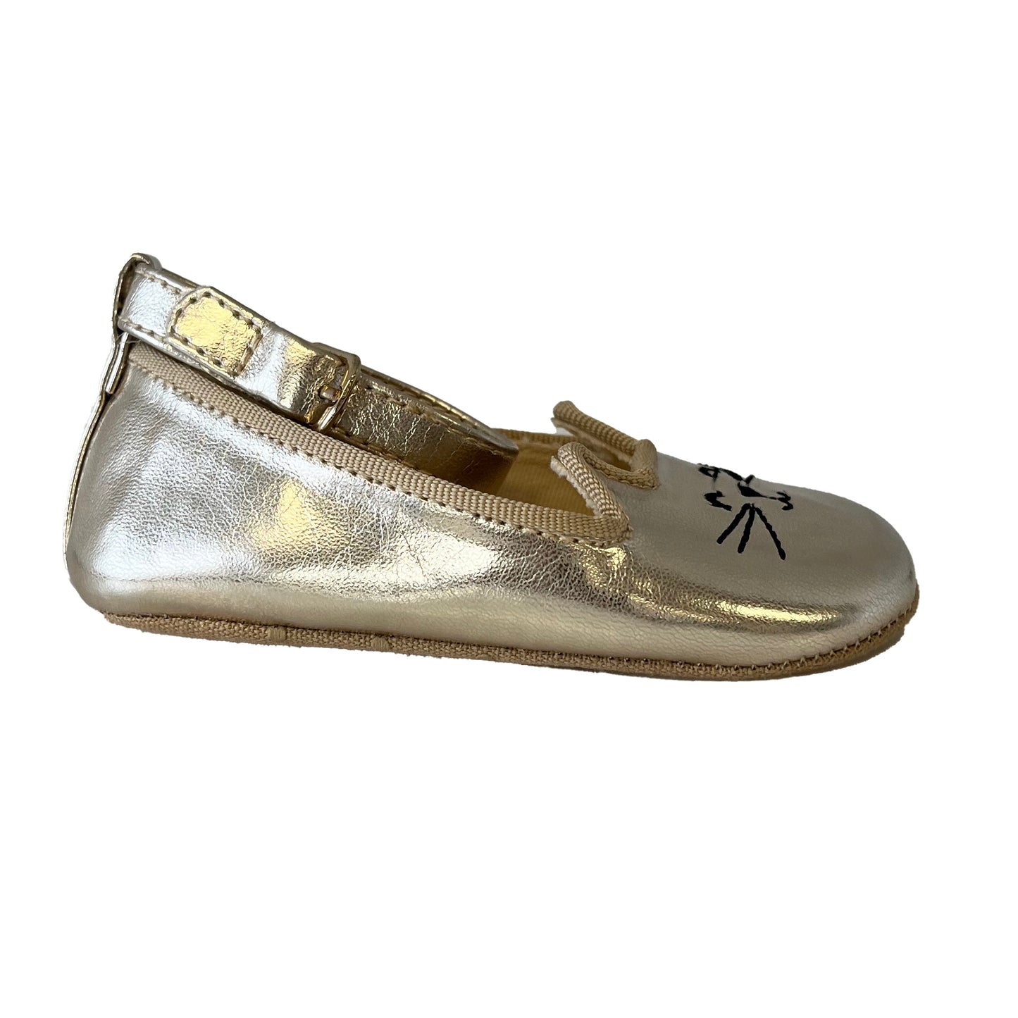 Gap Girls Gold Cat Shoes Size: 12-18 Months Gold Cat