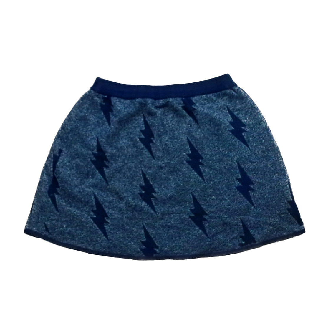 Rockets Of Awesome Girls Gold Sparkle | Black LIghtning Bolts Skirt Size: 12 Years Gold Sparkle | Black LIghtning Bolts