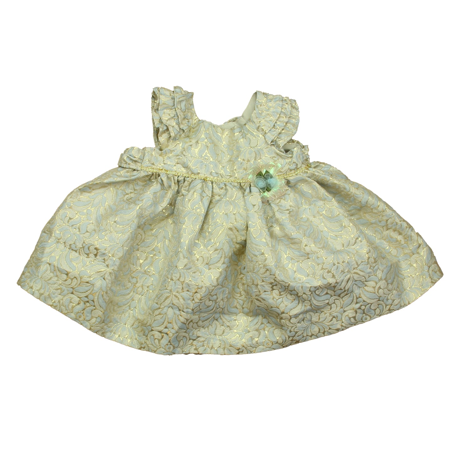 Laura Ashley Girls Gold Special Occasion Dress Size: 6-9 Months Gold