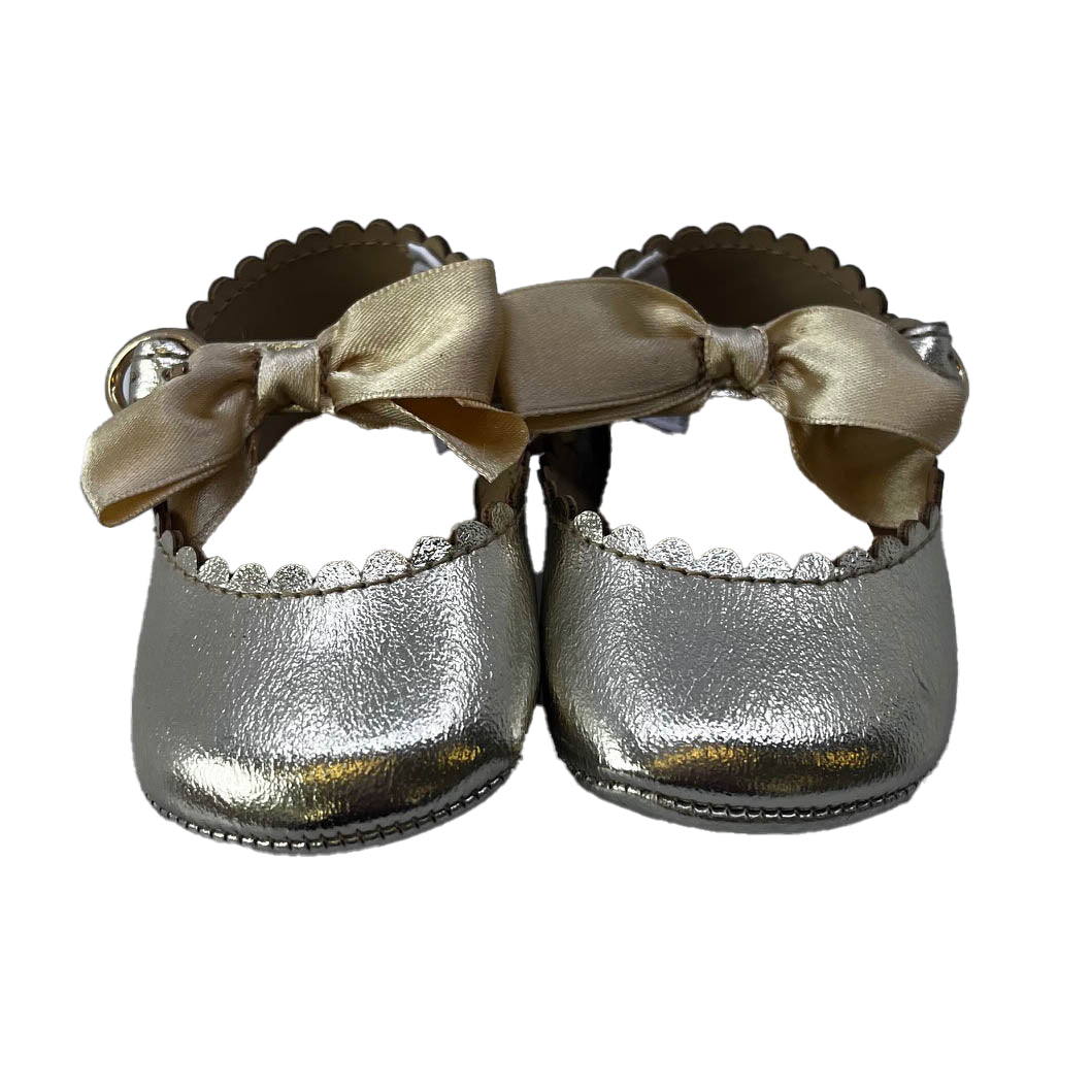 Janie and Jack Girls Gold Shoes Size: 0-3 Months Gold