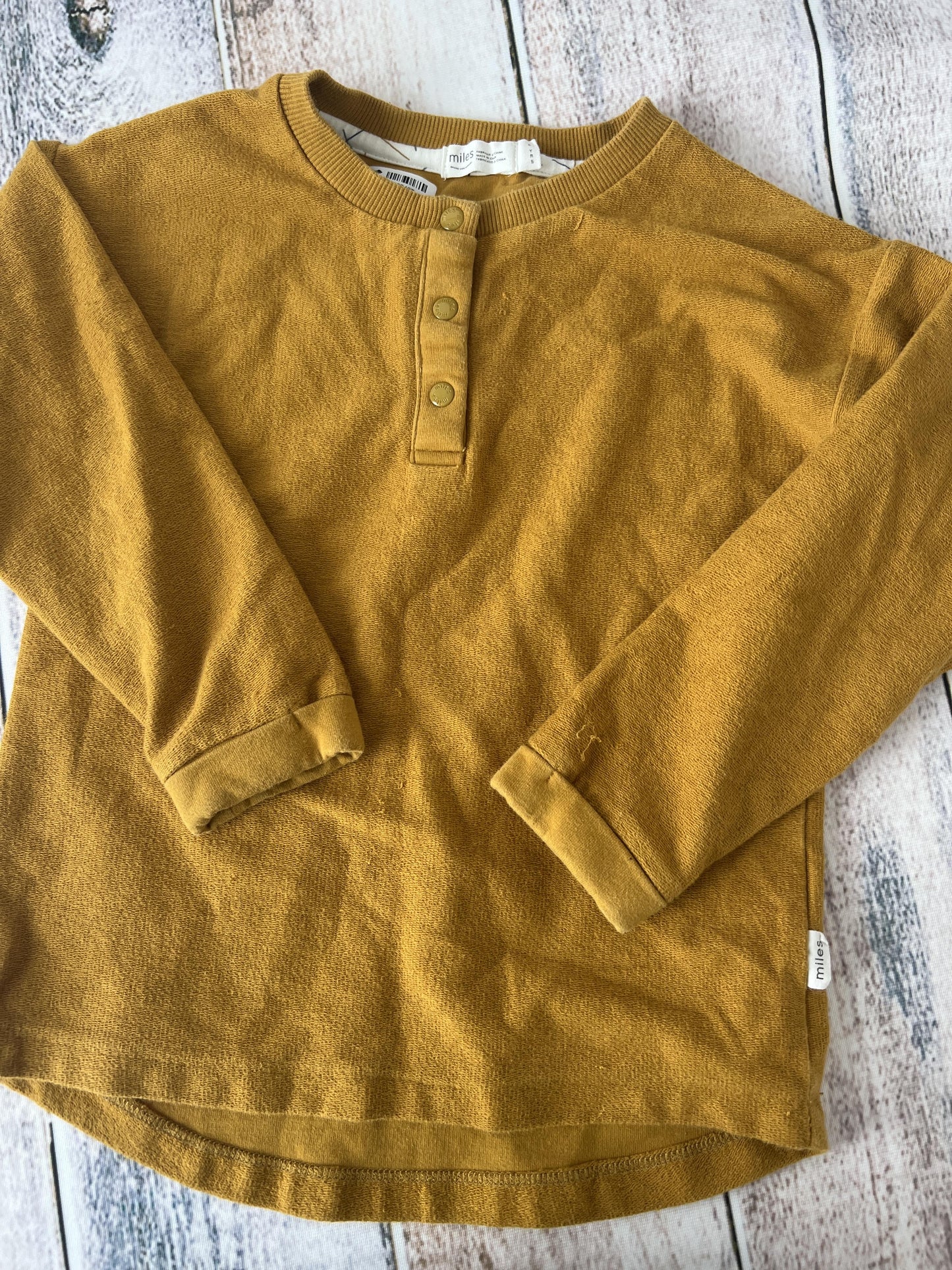 Miles Boys Gold Long Sleeve Shirt Size: 4T Gold