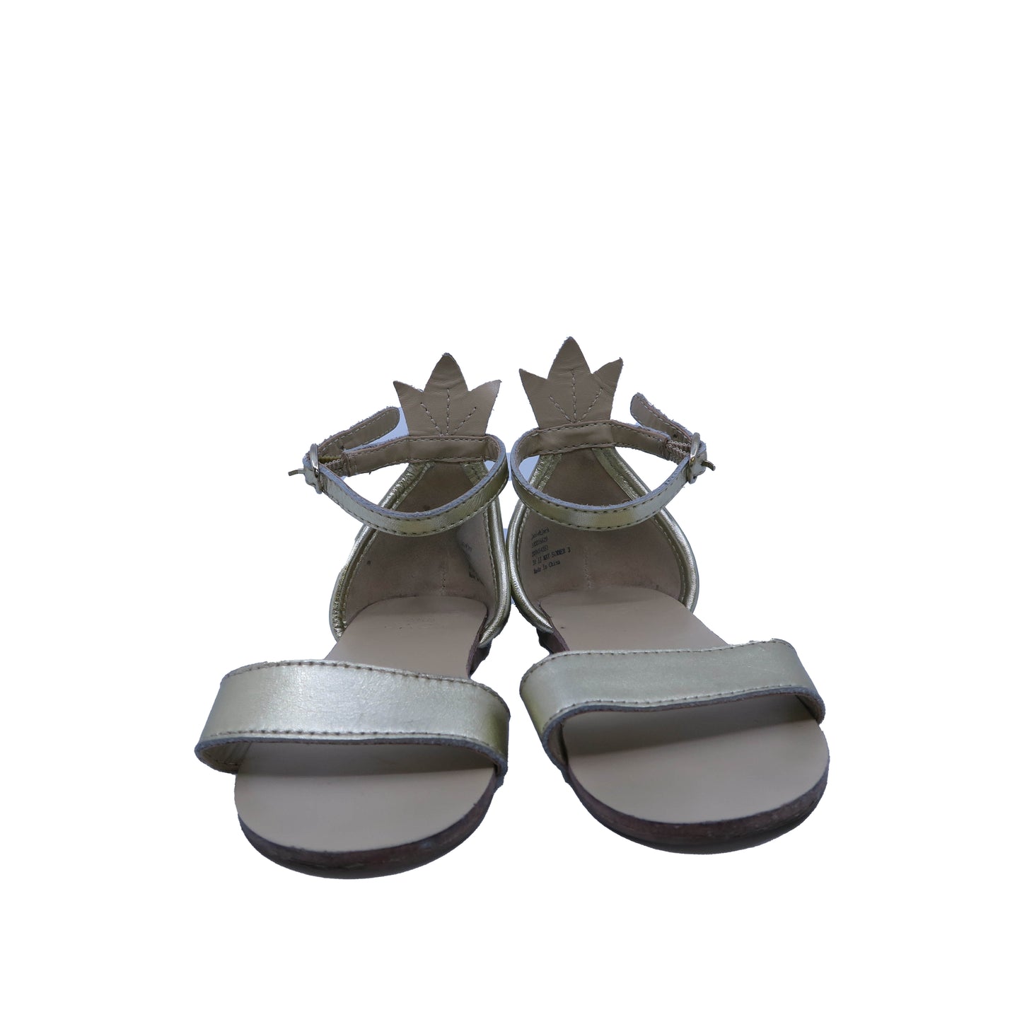 Janie and Jack Girls Gold Sandals Size: 7 Toddler Gold