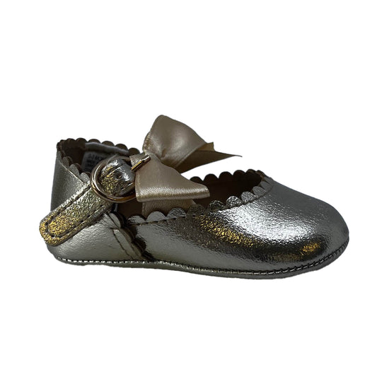 Janie and Jack Girls Gold Shoes Size: 0-3 Months Gold