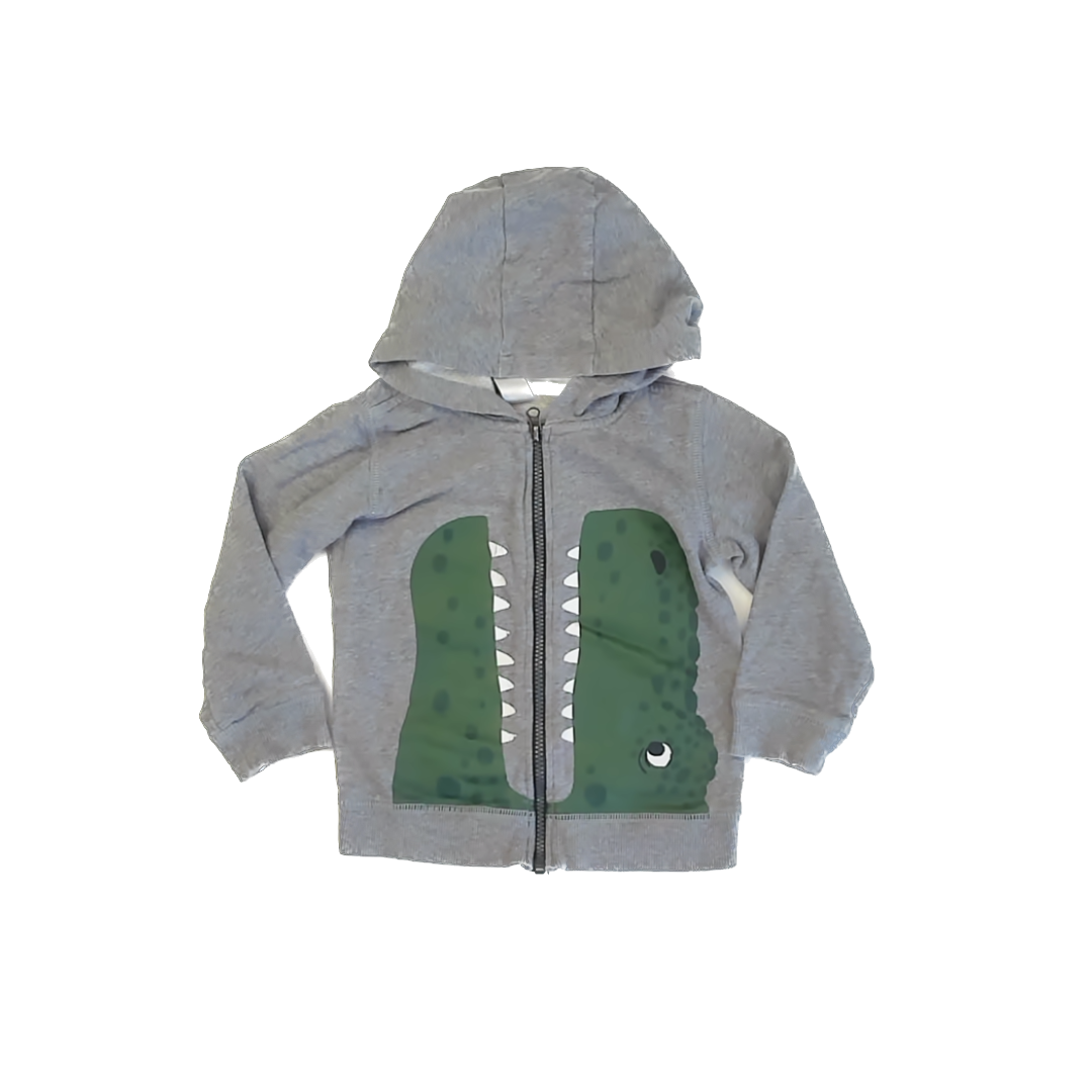 Carter''s Boys Gray Alligator Hoodie Size: 4T Gray Alligator