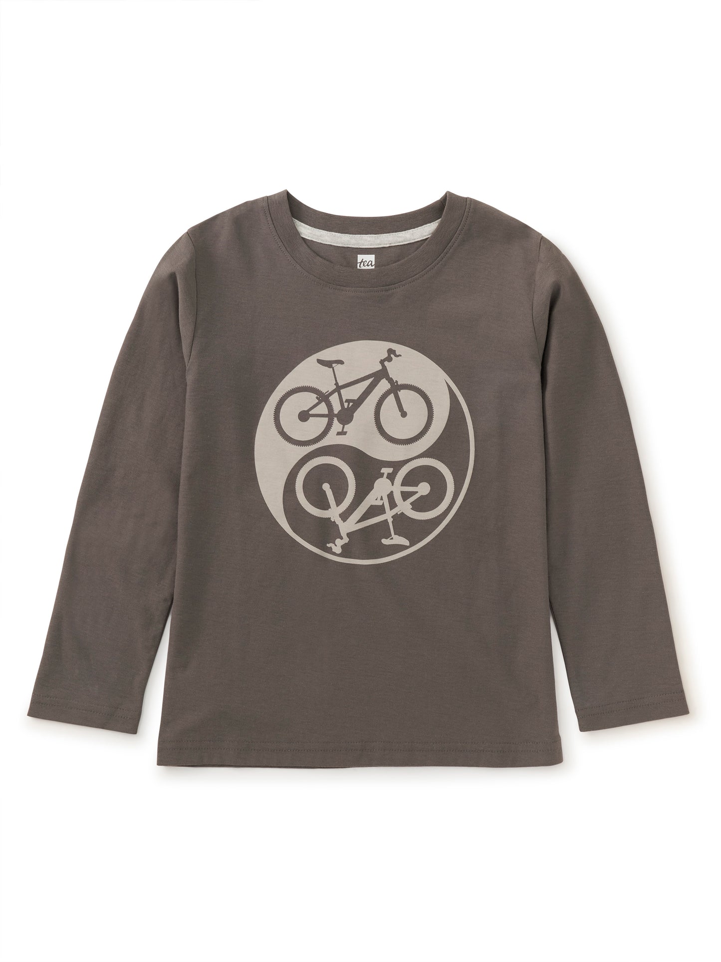 Tea Collection Boys Gray Bike T-Shirt Size: 8 Years Gray Bike