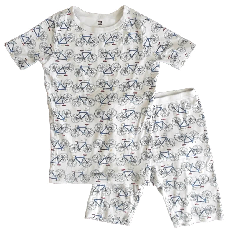 Tea Collection Boys Gray Bikes 2-piece Pajamas Size: 12 Years Gray Bikes