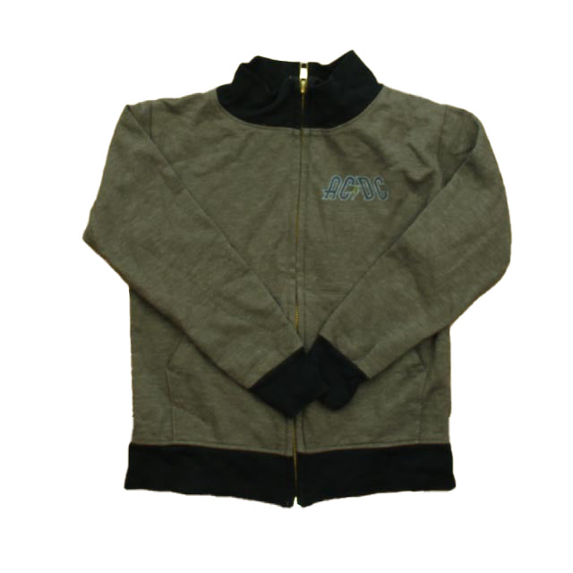Rowdy Sprout Boys Gray | Black ACDC Long Sleeve Shirt Size: 4T Gray | Black ACDC
